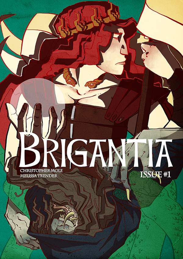 Cover concept for Brigantia Issue #1. Artwork by Melissa Trender.